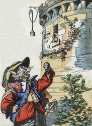 Illustration du conte « Le terrible Raminagrobis et les souris » d