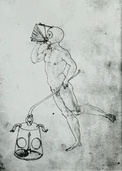 Dans un volume de Francesco di Giorgio apparaît ce dessin représentant un soufflet pour respirer sous l