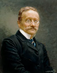 Italie, Milan, Portrait du poète, compositeur et librettiste italien Arrigo Boito (1842 - 1918)