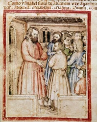 Jacob et ses douze enfants Miniature du codex 212 (ou codex padovano ou Bible de Padoue)
