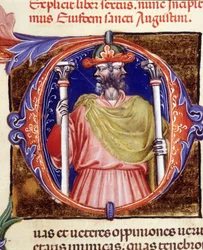 Janus, divinité romaine, deux visages opposés - d
