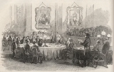 Jean-Jacques (Jean Jacques) Berger (1790-1859) préfet de la Seine, proclamant les votes pour l