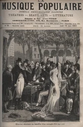 Jean Elleviou, chanteur, comédien et librettiste français (1769-1842) chantant au profit d
