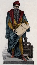 Johann Gutenberg, imprimeur et orfèvre allemand