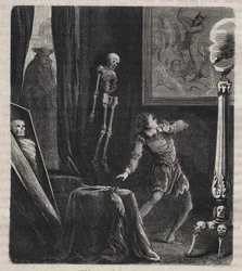 John Châtel (Chastel) (1575-1594), enfermé par les jésuites dans la chambre des méditations - avant sa tentative d