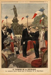 Jules Dalou (1838-1902) sculpteur, décoré de la légion d