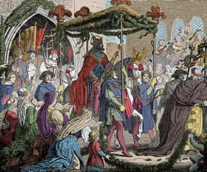 Karl IV entre à Avignon en 1365