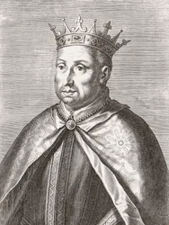 Roi Afonso II du Portugal. Portrait.