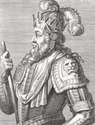 Roi Afonso V du Portugal. Portrait.