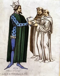 Le Roi Arthur et deux moines