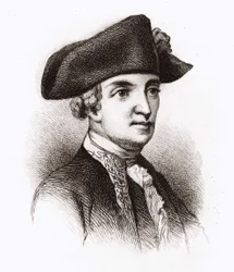 Chevalier de Chastellux, portrait de François Jean, marquis de Chastellux (1734 - 1788), écrivain et militaire français - grav. 19ème siècle