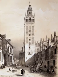 La Giralda, Séville, « Espagne artistique et monumentale des sites et monuments célèbres d
