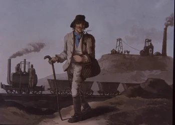 Ouvrier, début de la révolution industrielle, début du 19e siècle