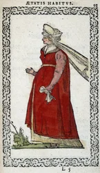 Dame de Hongrie - dans "Habits et effigies" par Jean Sulperius