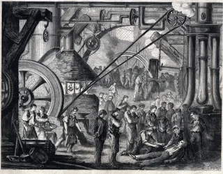 Dernière scène de la pièce « Les drames du cabaret » par Dumanoir et Adolphe Dennery (d