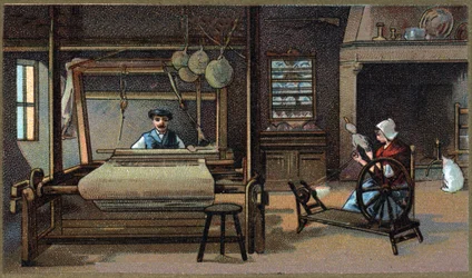 Chromolithographie de la fin du 19e siècle.