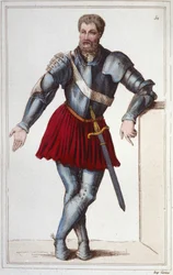 Le chevalier Bayard (1475-1524) gravure 1830