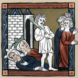 Légende arthurienne : Lancelot du Lac délivre la reine Guenièvre et son amie du château qui s