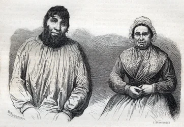 Les époux Dumollard (Martin Dumollard (1810-1862) et sa femme complice Marie Anne Martinet (1814-1875)