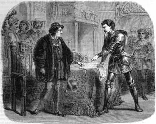 Louis XI et Charles le Téméraire à Péronne (Italie), octobre 1468