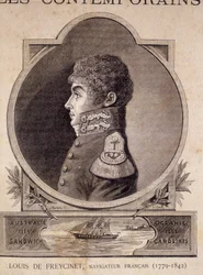 Louis de Freycinet, navigateur français (1779 - 1842) - dans «Les Contemporains», n.d. fin 19e siècle