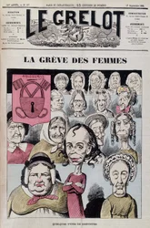 Louise Michel menant une grève de femmes