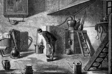 Fabrication du kirsch : distillation, château d