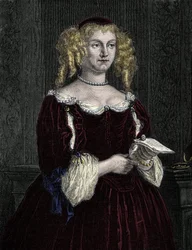Marie de Rabutin-Chantal, Marquise de Sévigné (1626-1696). Gravure de 1862 dans « Les Reines du Monde » par nos premiers écrivains. Livre publié sous la direction de J. G. D. Armengaud.