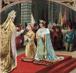 Mariage de Charles VIII, roi de France, et Anne de Bretagne au château de Langeais le 6 décembre