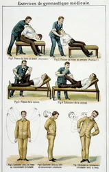 Exercices de gymnastique médicale - dans « Bilz, Médication naturelle », fin du 19e siècle
