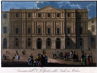 Milan, La Scala, vers 1810