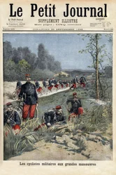 Cyclistes militaires aux grandes manœuvres