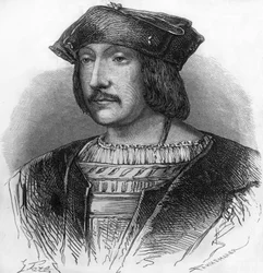 Monseigneur Lautrec (XVIe siècle), qui a causé la perte de la guerre française en Italie. Gravure du XIXe siècle