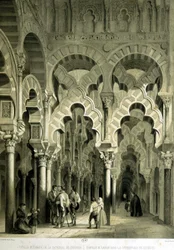 Chapelle mozarabe dans la Cathédrale de Cordoue (ancienne mosquée) - dans "Espagne artistique et monumentale des sites et monuments célèbres d