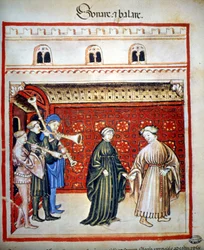 Musiciens et danseurs, dans "Tacuinum Sanitatis"