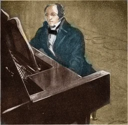 Muzio Clementi (1752-1832). Pianiste et compositeur italien. Illustration de 1932.