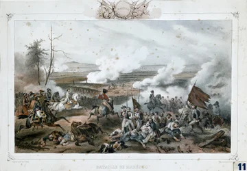 Napoléon Bonaparte lors de la bataille de Marengo, au cours de laquelle l