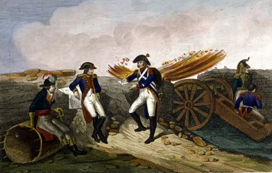 Napoléon Ier au siège de Toulon (août-décembre 1793) Gravure du 19ème siècle