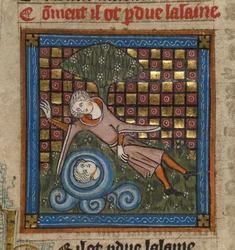 Narcisse admirant son reflet dans une fontaine, du 