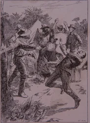 Ned Kelly tue le policier Lonigan à Stringybark Creek en 1878