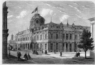 Nouveau tribunal de commerce de Paris Quai de Corse (ancien Quai Desaix) sur l