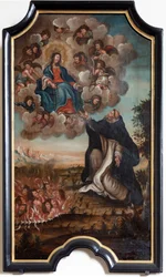 Notre-Dame donne le rosaire à Saint Dominique