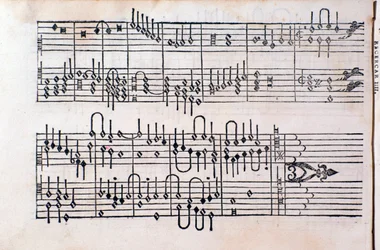 Page de "Tablature; Livre 1" de Gerolamo Cavazzoni