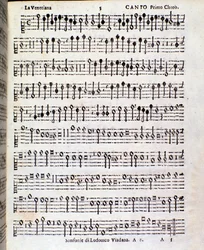 Page de partition musicale de Sinfonie musicali par Ludovico Viadana
