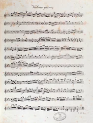 Page de partition musicale de l