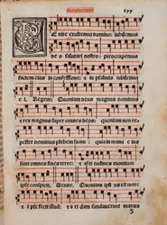 Page du livre de liturgie Liber Sacerdotalis par Castellini
