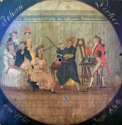 Peintre avec modèles