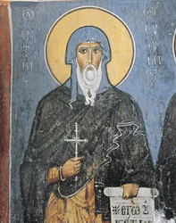 Peintures de Saint Antoine, église Panagia Ties Asinou, Nikitart, Chypre