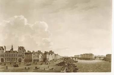 Paris. Hôtel de Ville et Seine