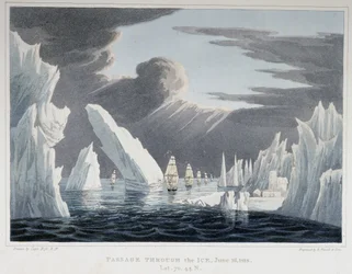 Passage à travers les icebergs, 16 juin